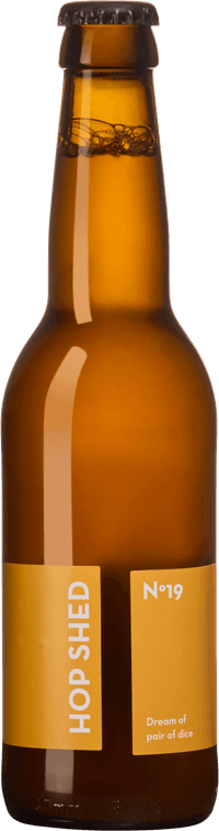 Dream of pair of dice APA by Hop Shed Brewery, beer label