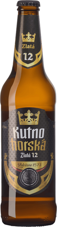 Kutno Horská 12 Gold Lager by Meštanský pivovar Kutná Hora, beer label