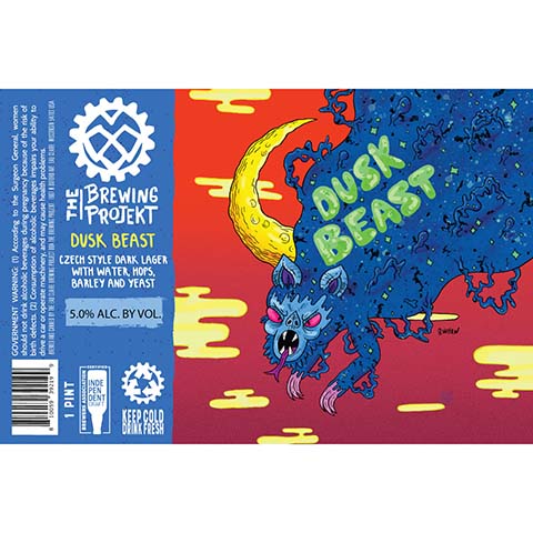 The Brewing Projekt Dusk Beast Czech Style Dark Lager by The Brewing Projekt, beer label