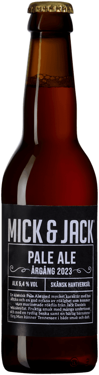 Mick & Jack Pale Ale by Bryggeri 1766 Krokladan, beer label