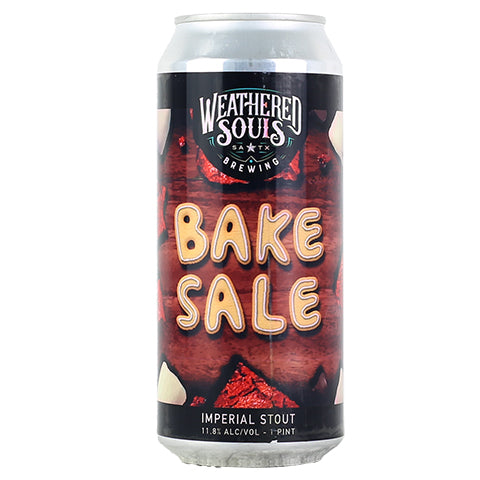 Weathered Souls Bake Sale - Brownie Stout by Weathered Souls Brewing Co., beer label
