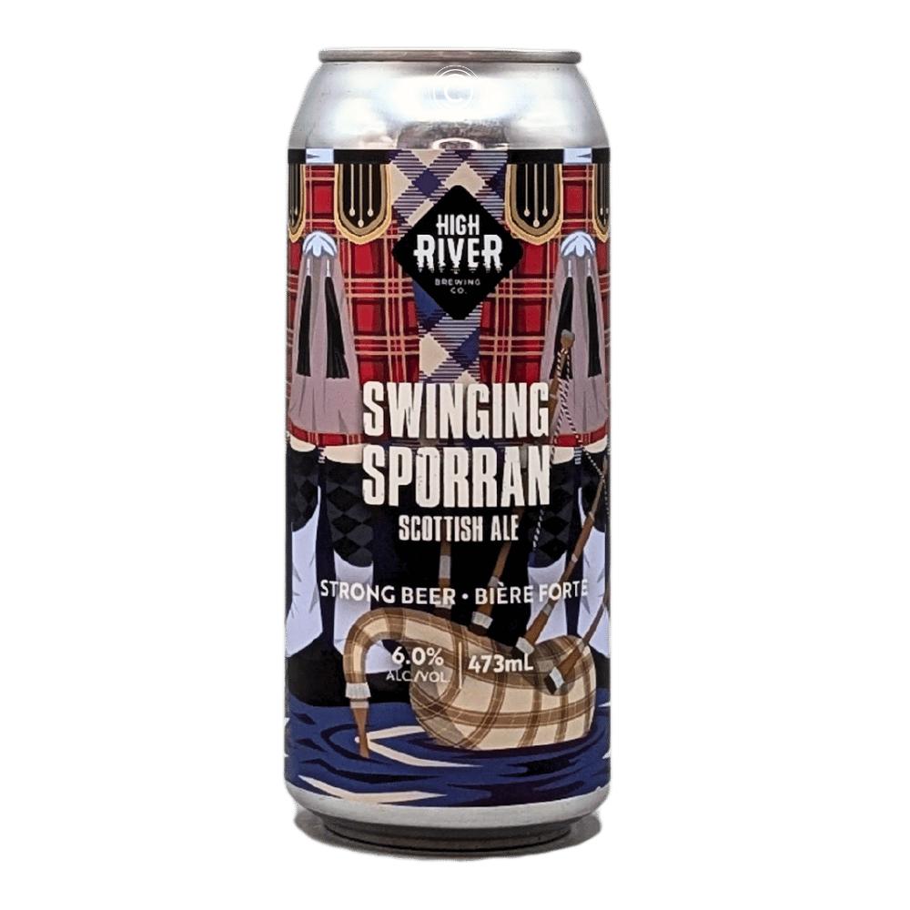 Co. Swingin' Sporran Scottish Ale by High River Brewing Company, beer label