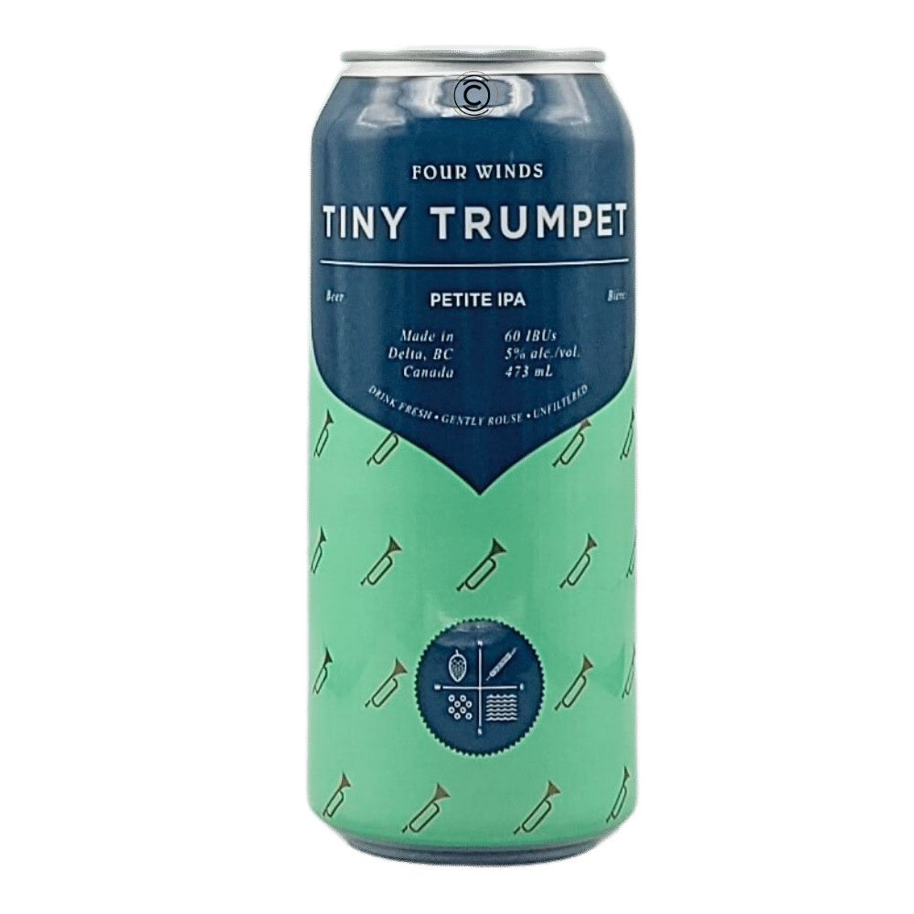 Co. Tiny Trumpet Pitite IPA by Four Winds Brewing, beer label