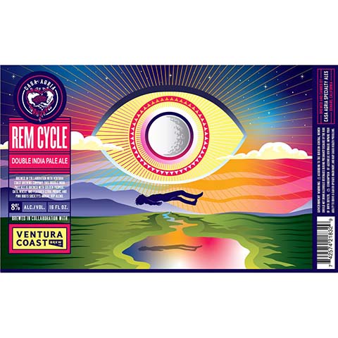 Casa Agria REM Cycle DIPA by Casa Agria Specialty Ales, beer label