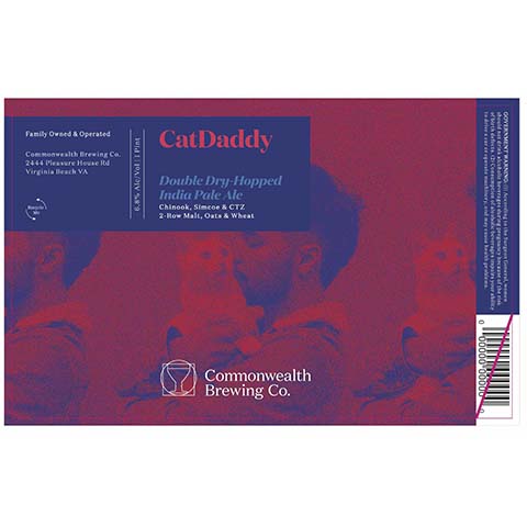 Commonwealth CatDaddy DDH IPA by Commonwealth Brewing Co., beer label