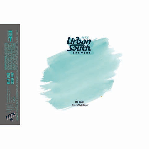 Urban South HTX Do dna Czech Lager by Urban South Brewery, beer label