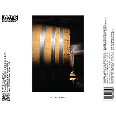 Evil Twin Botte-Botte Pilsner by Evil Twin Brewing, beer label