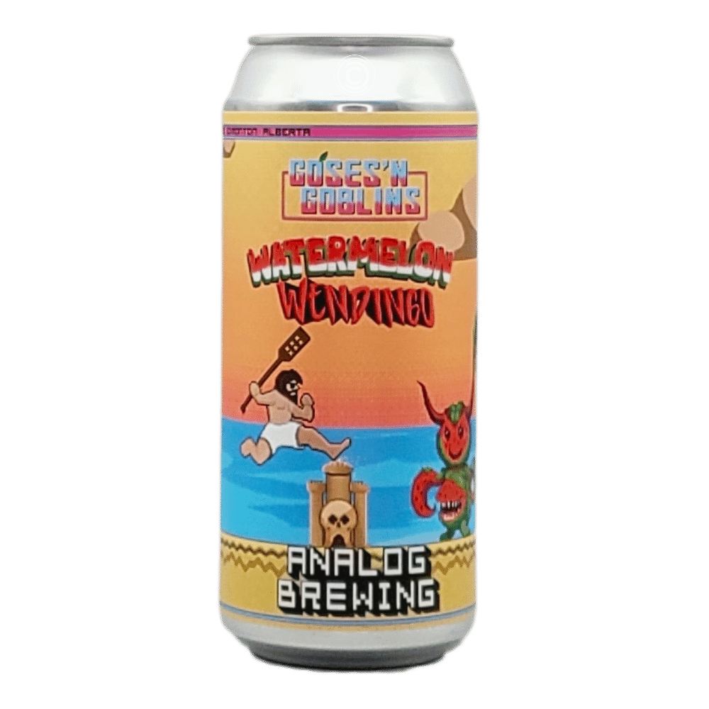 Goses n' Goblins: Watermelon Wendingo Gose by Analog Brewing Company, beer label