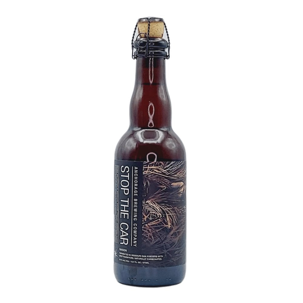 Stop the Car Saison by Anchorage Brewing, beer label