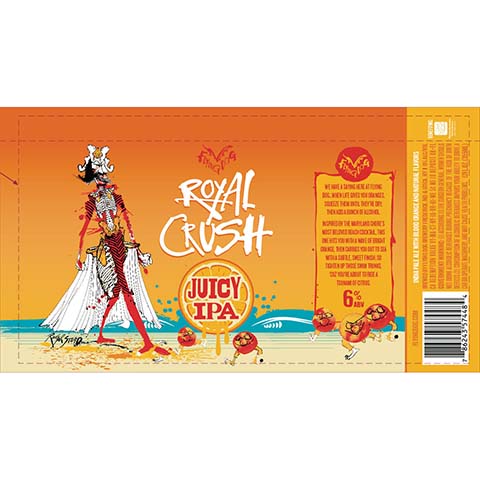 Flying Dog Royal Crush Juicy IPA by Flying Dog Brewery, beer label