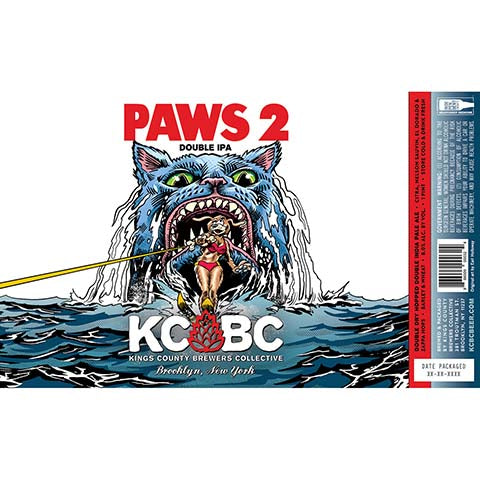 Kings County Brewers Collective Paws 2 DIPA by Kings County Brewers Collective, beer label