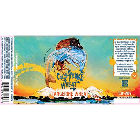 Flying Dog Chesapeake Wheat Ale by Flying Dog Brewery, beer label