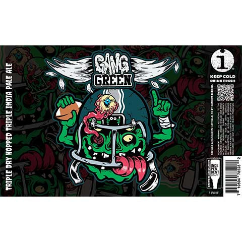 Imprint Gang Green - Black Label TIPA by Imprint Beer Company, beer label