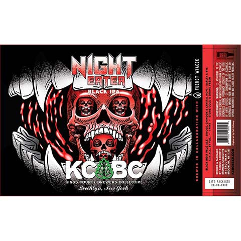 Kings County Brewers Collective Night Eater Black IPA by Kings County Brewers Collective, beer label