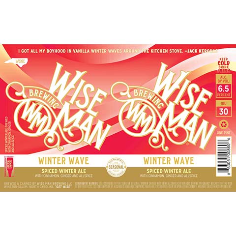 Wise Man Winter Wave Spiced Winter Ale by Wise Man Brewing LLC., beer label