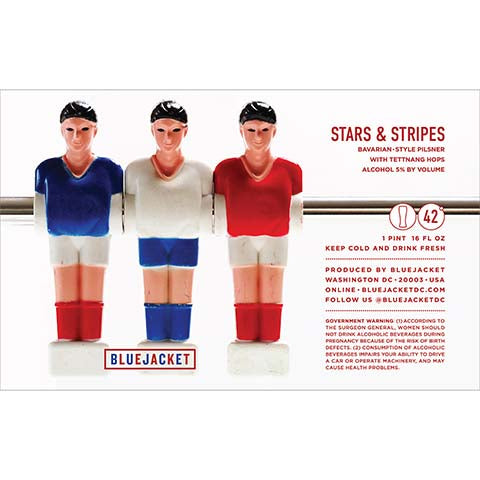 Bluejacket Stars & Stripes Pilsner by Bluejacket, beer label