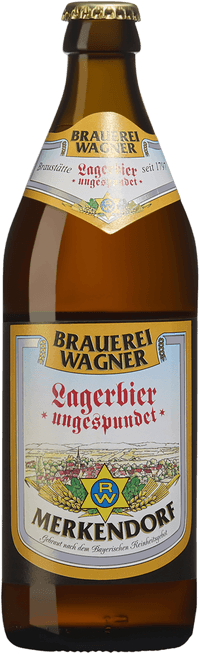 Lagerbier Ungespunden by Brauerei Wagner, beer label