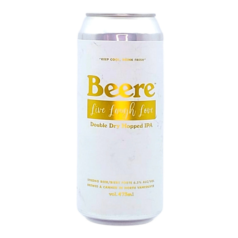 Live Love Laugh Hazy IPA by Beere Brewing Company, beer label