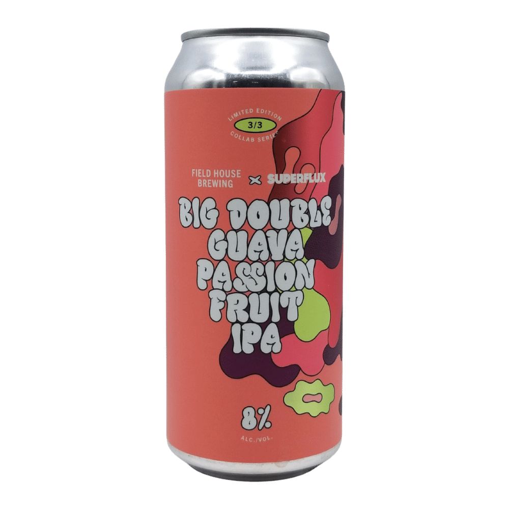 Big Double Guava Passion Fruit IPA by Field House Brewing Co., beer label