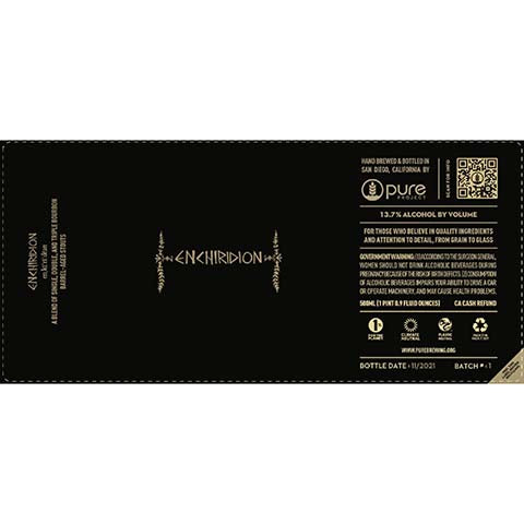 Pure Project Enchiridion by Pure Project, beer label