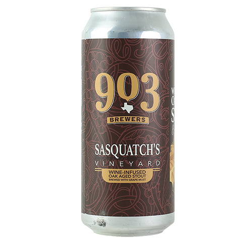 903 Brewers Sasquatch's Vineyard Oak Aged Stout by 903 Brewers, beer label
