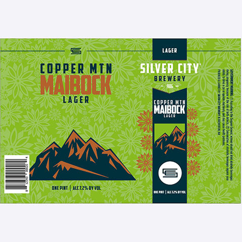 Silver City Copper MTN Maibock Lager by Silver City Brewery, beer label