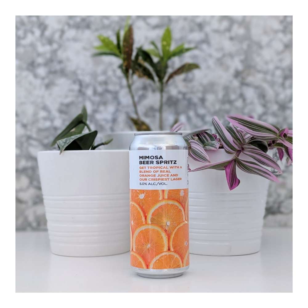 Mimosa Beer Spritz by Yukon Brewing, beer label
