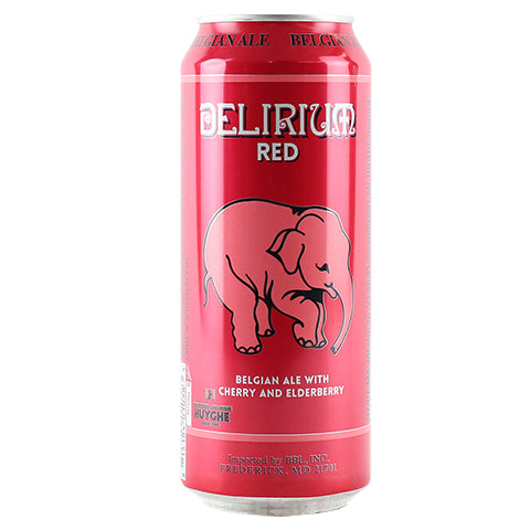 Delirium Red by Huyghe Family Brewery, beer label