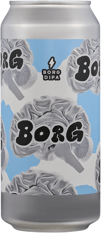 Beer Borg DIPA by Garage Beer Co, beer label