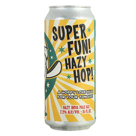 Paperback Super Fun! Hazy Hop! by Paperback Brewing Co., beer label