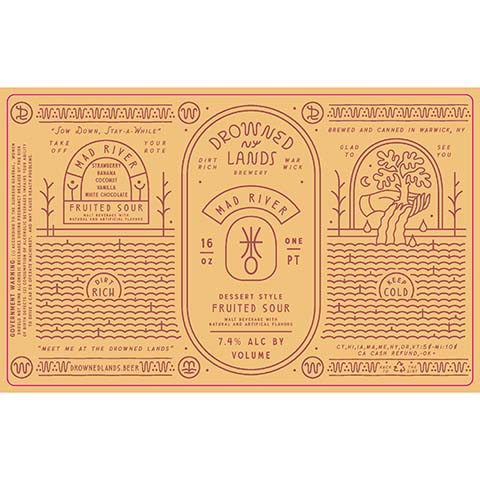 Drowned Lands Mad River Fruited Sour by The Drowned Lands Brewery, beer label