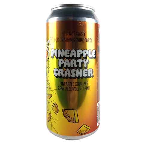 Paperback Pineapple Party Crasher Sour by Paperback Brewing Co., beer label