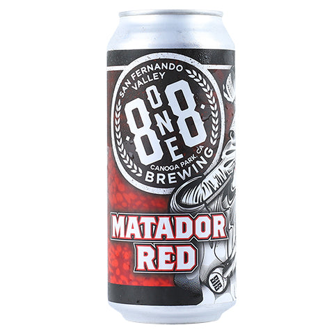 8one8 Matador Red Ale by 8one8 Brewing Company, beer label