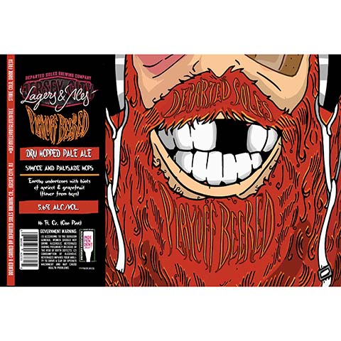 Departed Soles Payoff Beard Dry Hopped Pale Ale by Departed Soles Brewing, beer label
