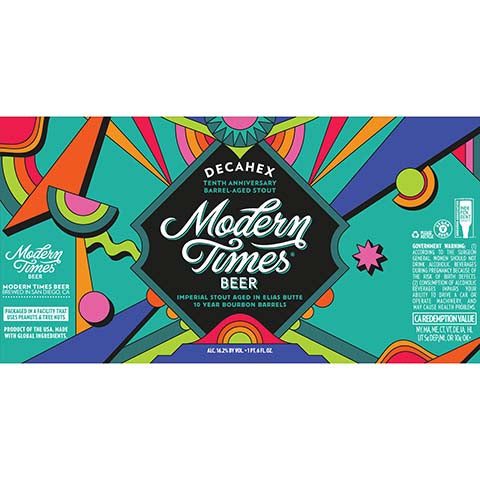 Modern Times Decahex Imperial Stout by Modern Times Beer, beer label