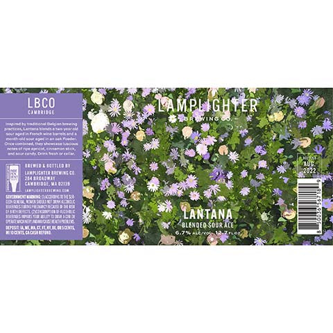 Lamplighter Lantana Blended Sour Ale by Lamplighter Brewing Co., beer label