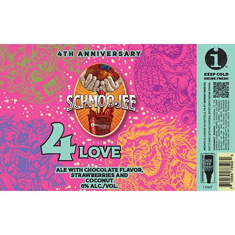Imprint 4 Love Sour Ale by Imprint Beer Company, beer label