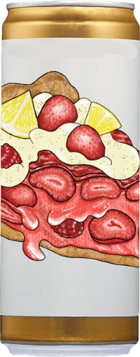 Strawberry Pie by Brewski, beer label