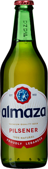 Almaza Pilsener by Brasserie Almaza S.A.L, beer label