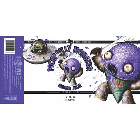 Big River Picadilly Monster Sour Ale by Big River Brewery, beer label