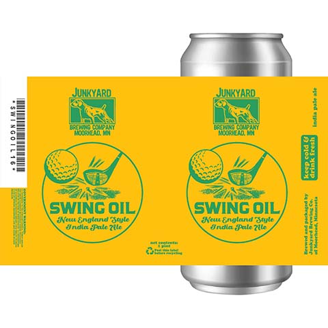 Junkyard Swing Oil NEIPA by Junkyard Brewing Company, beer label