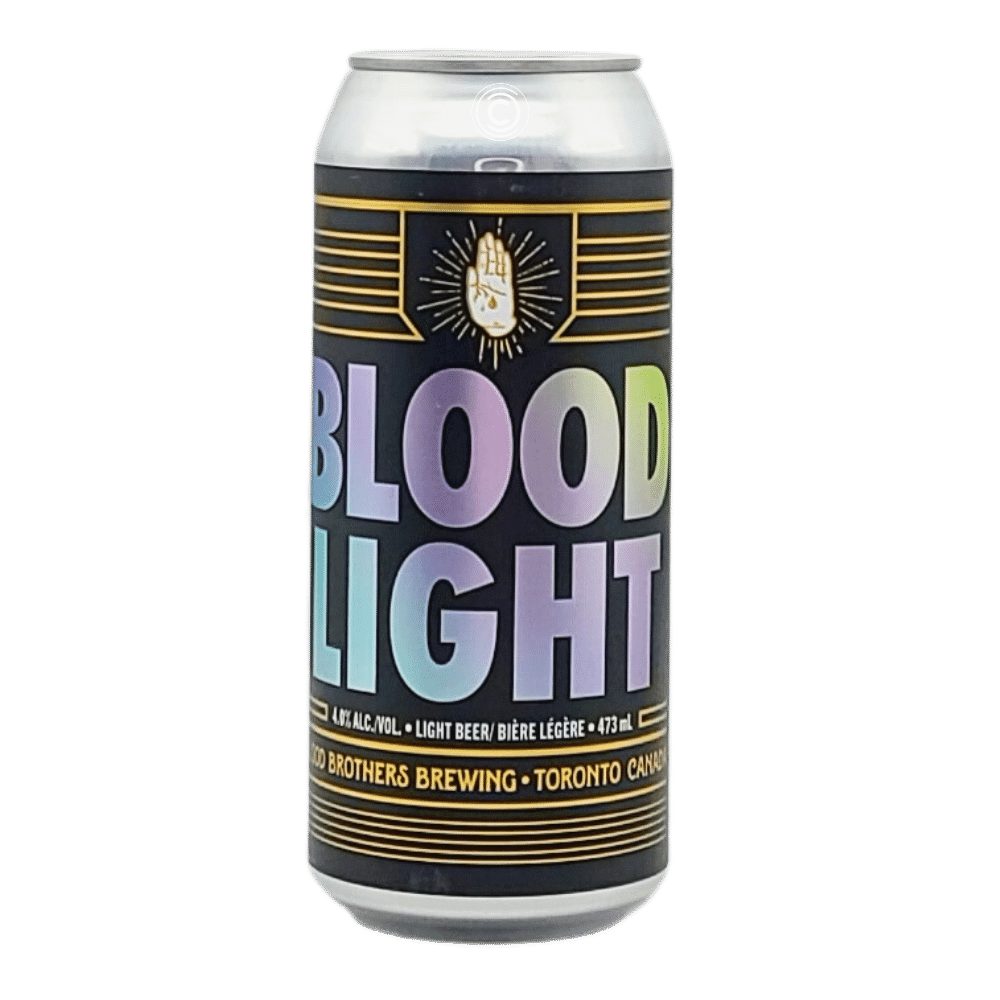 Blood Light Hazy Pale Ale by Blood Brothers Brewing, beer label