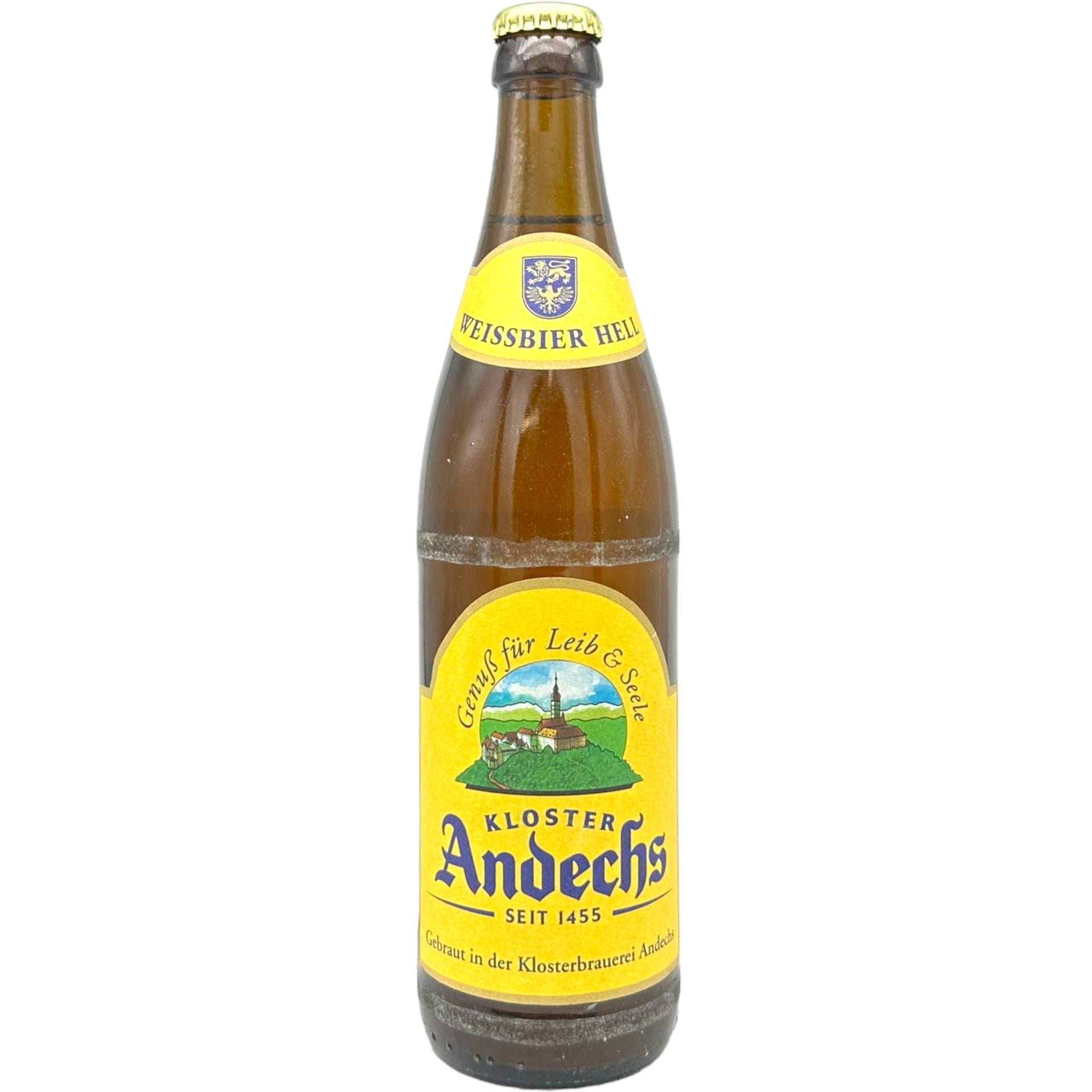 Klosterbrauerei Andechs Andechser Weissbier Hell by Andechser, beer label
