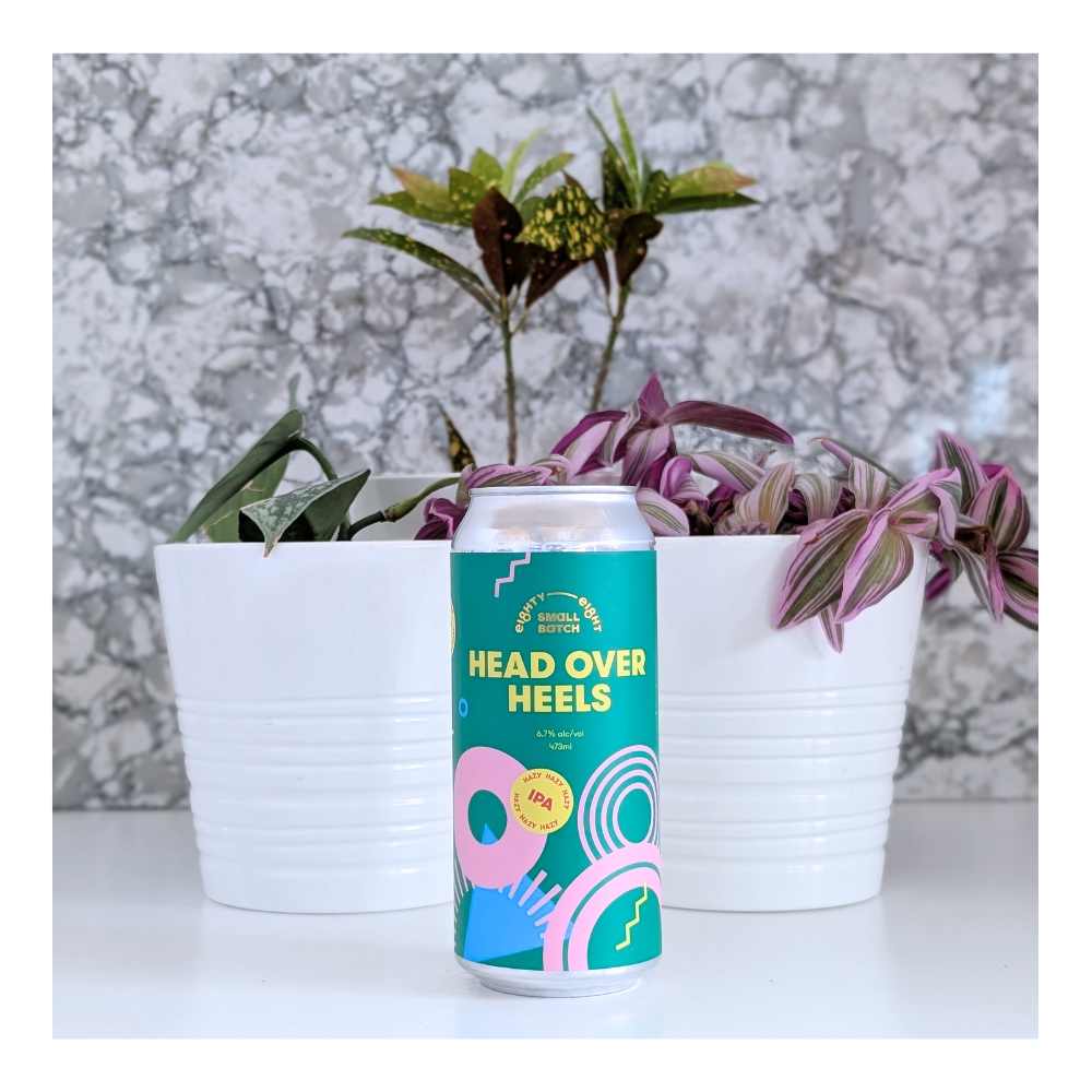 Head Over Heels Hazy IPA by Eighty Eight Brewing Co., beer label