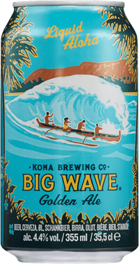 Big Wave Golden Ale by Kona Brewing Co, beer label