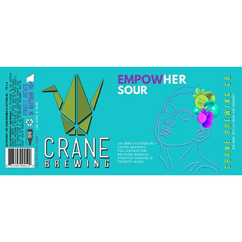 Crane Empowher Sour by Crane Brewing Company, beer label