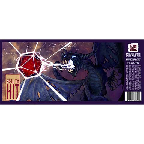 Torn Label Roll To Hit Dark Mild Ale by Torn Label Brewing Company, beer label
