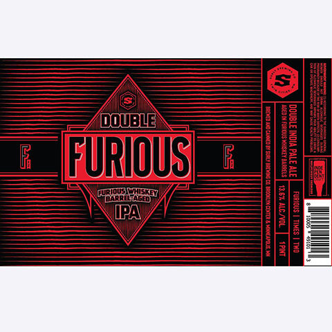 Surly Furious DIPA by Surly Brewing Company, beer label