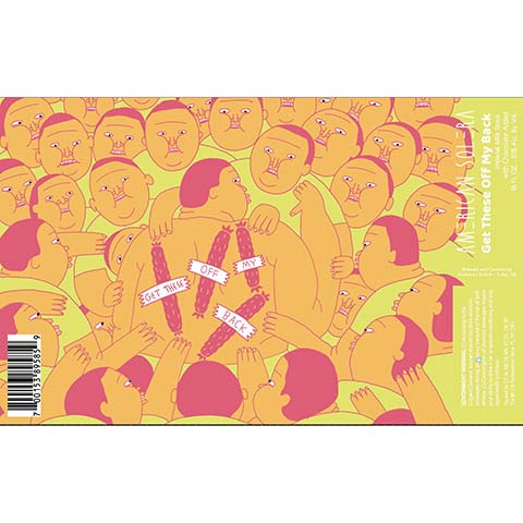 American Solera Get These Off My Back Imperial Milk Stout by American Solera, beer label