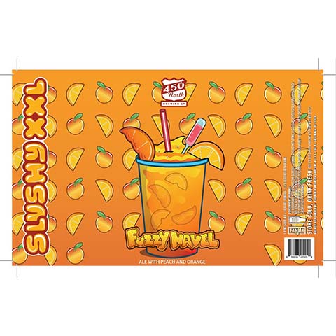 450 North Fuzzy Navel Sour Ale by 450 North Brewing Company, beer label
